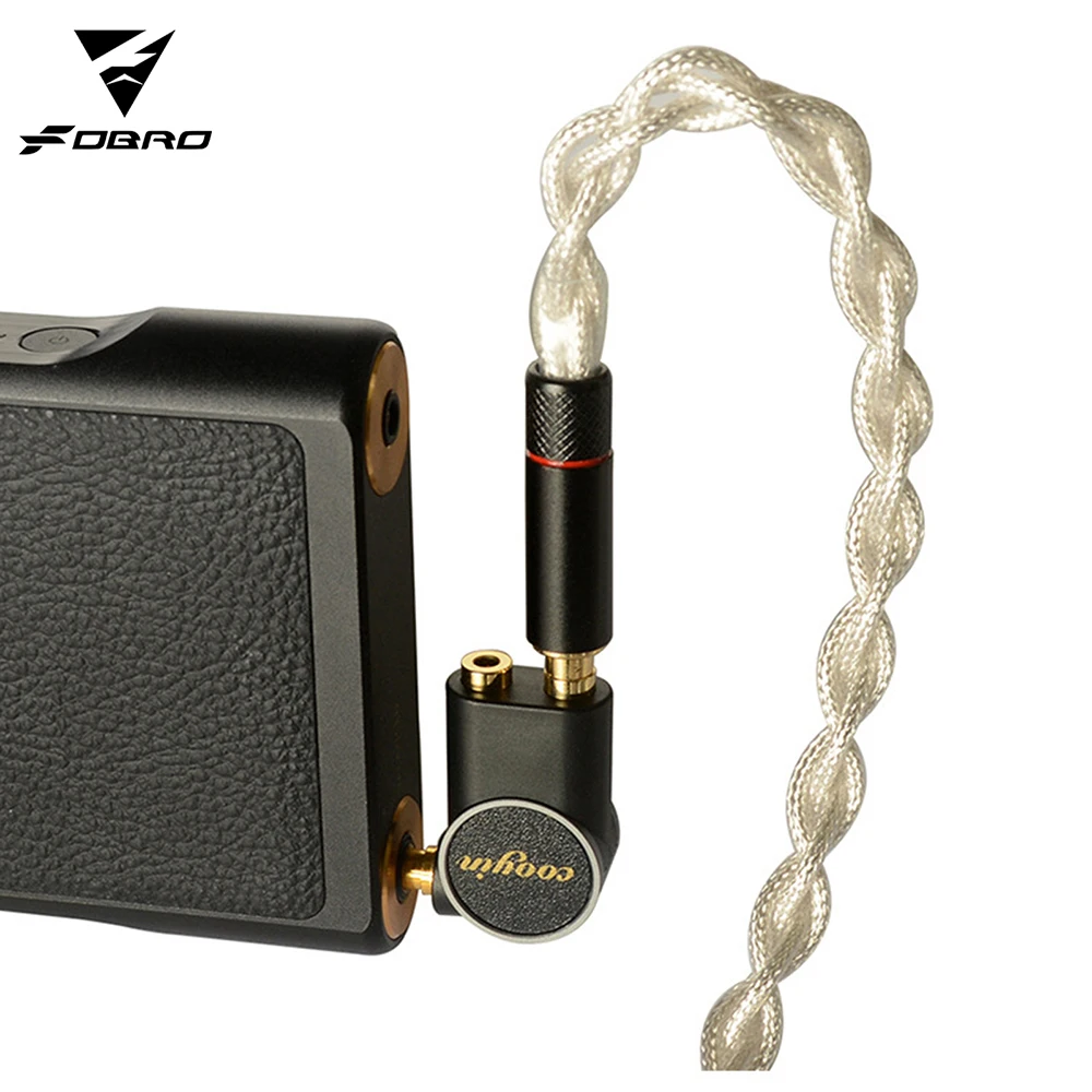 

FDBRO High-quality Audio 4.4mm balanced Adapter Male to 2.5mm 3.5mm Balanced Female Plug 24k Gold Plated L Connector