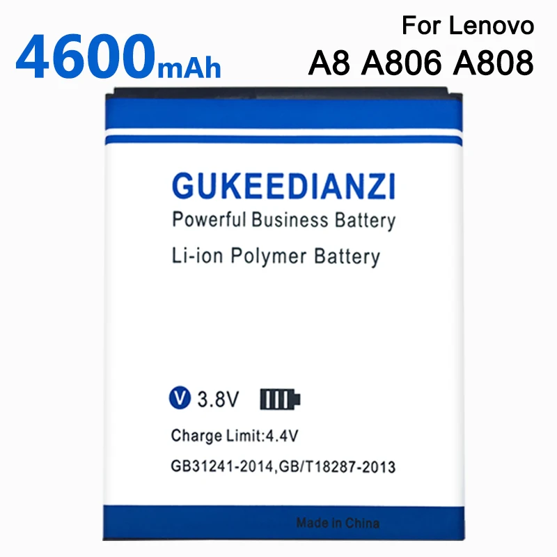 GUKEEDIANZI 4600mAh BL229 Сменный аккумулятор для Lenovo A8 A 8 A806 A808T 806 808T перезаряжаемый литий