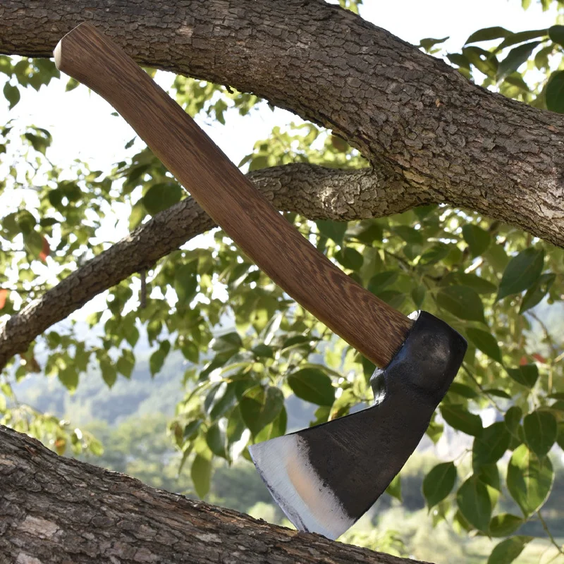 Ручной топор из высокомарганцевой стали Tang master традиционный для горячей ковки