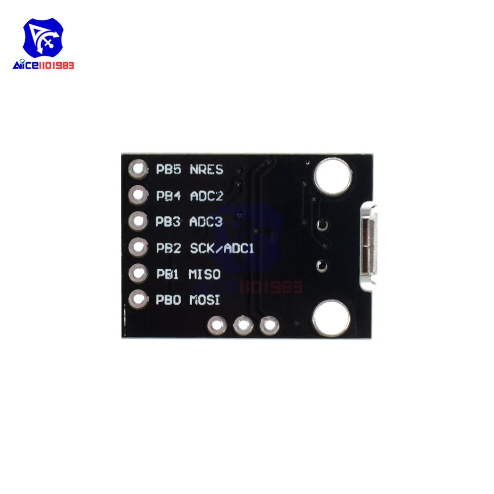 Расширительный модуль diymore ATtiny ATtiny85 Micro USB для микроконтроллера Arduino IIC I2C TWI SPI -