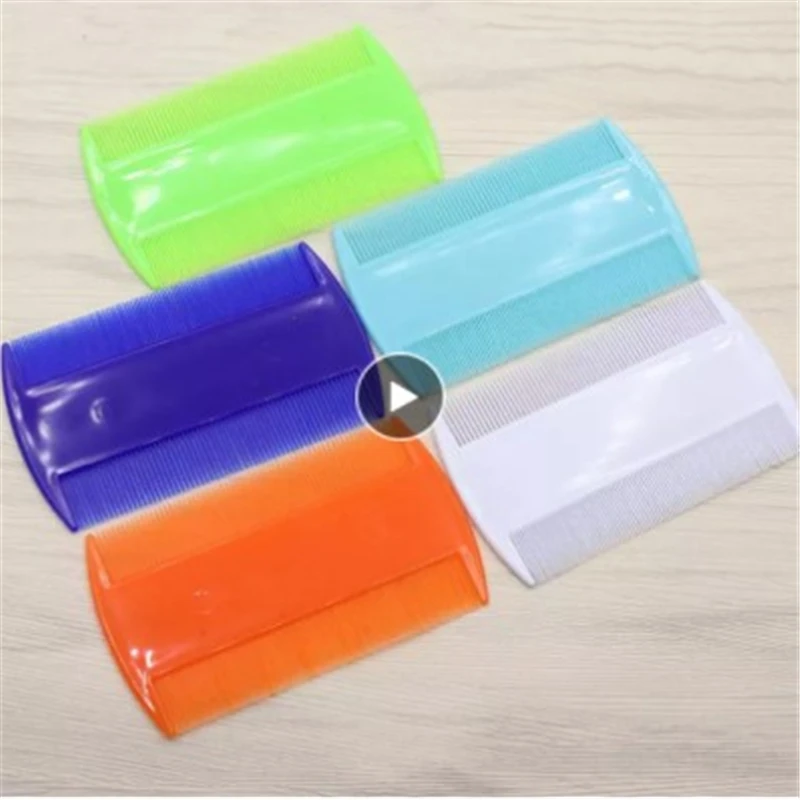 

1 шт. расческа от блох домашних животных двухсторонняя Расческа с плотными зубцами двухрядная расческа для удаления блох праймер с узлом ра...