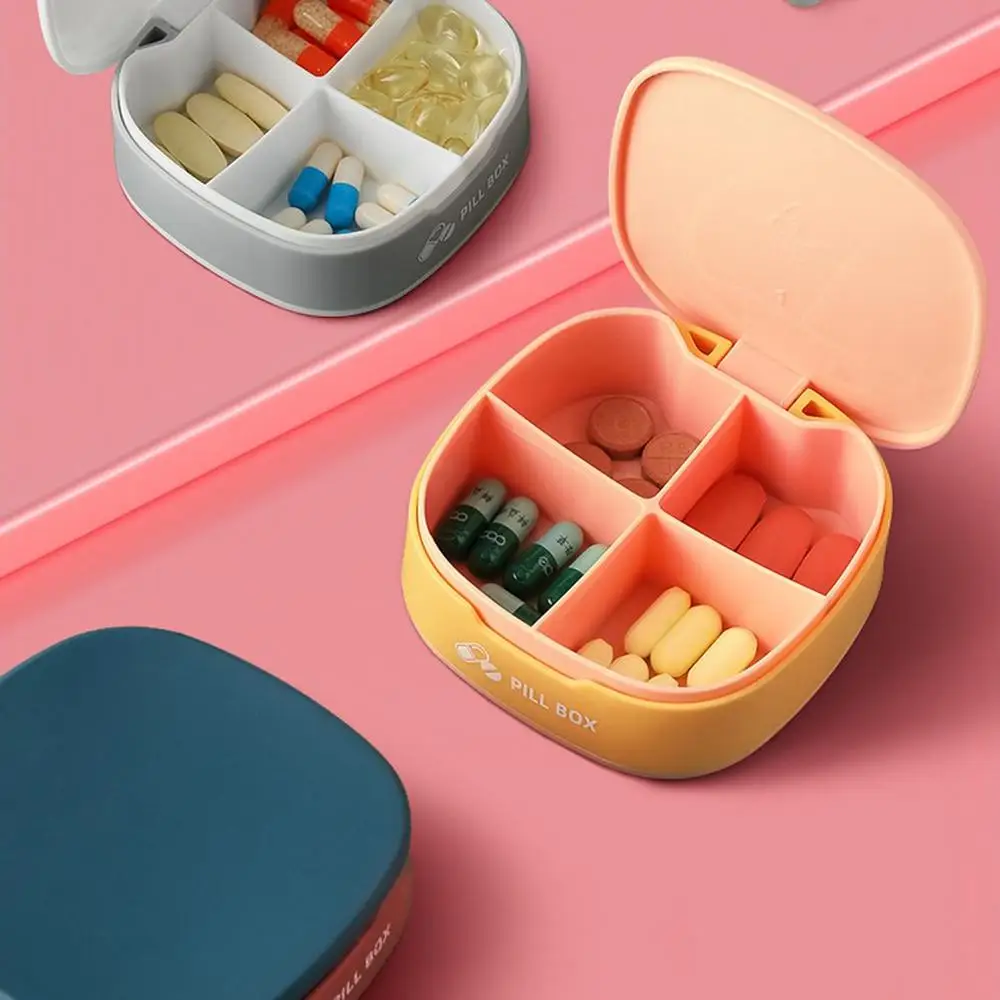 

Portable Silicone Mini Dispensing Compartment Storage Box Jewelry Capsule Candies Mints Chewing Gum Dispenser Organizer Box