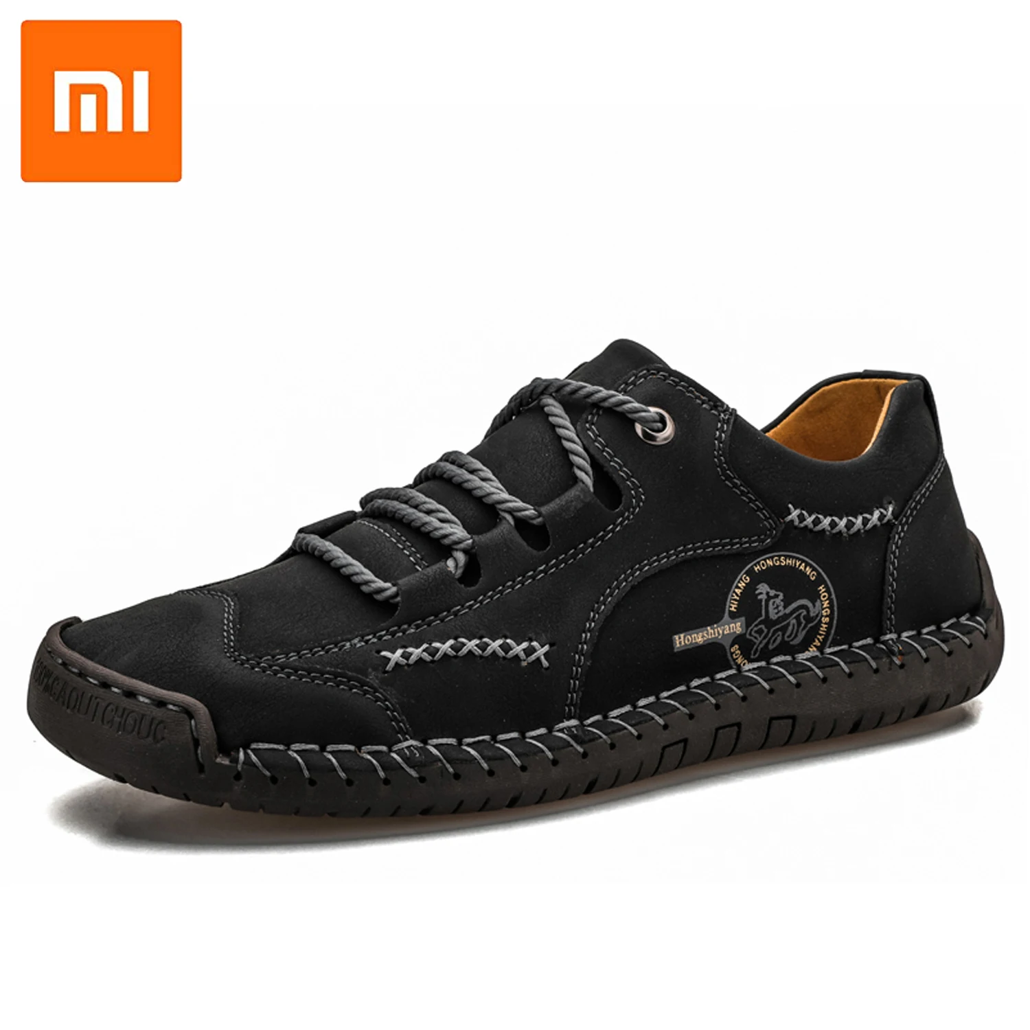 

Xiaomi Mijia Men Shoes Sneakers Cow Leather Casual Shoes Breathable Driving Moccasins Lace Up Krasovki Men Shoes Outdoor Shoes