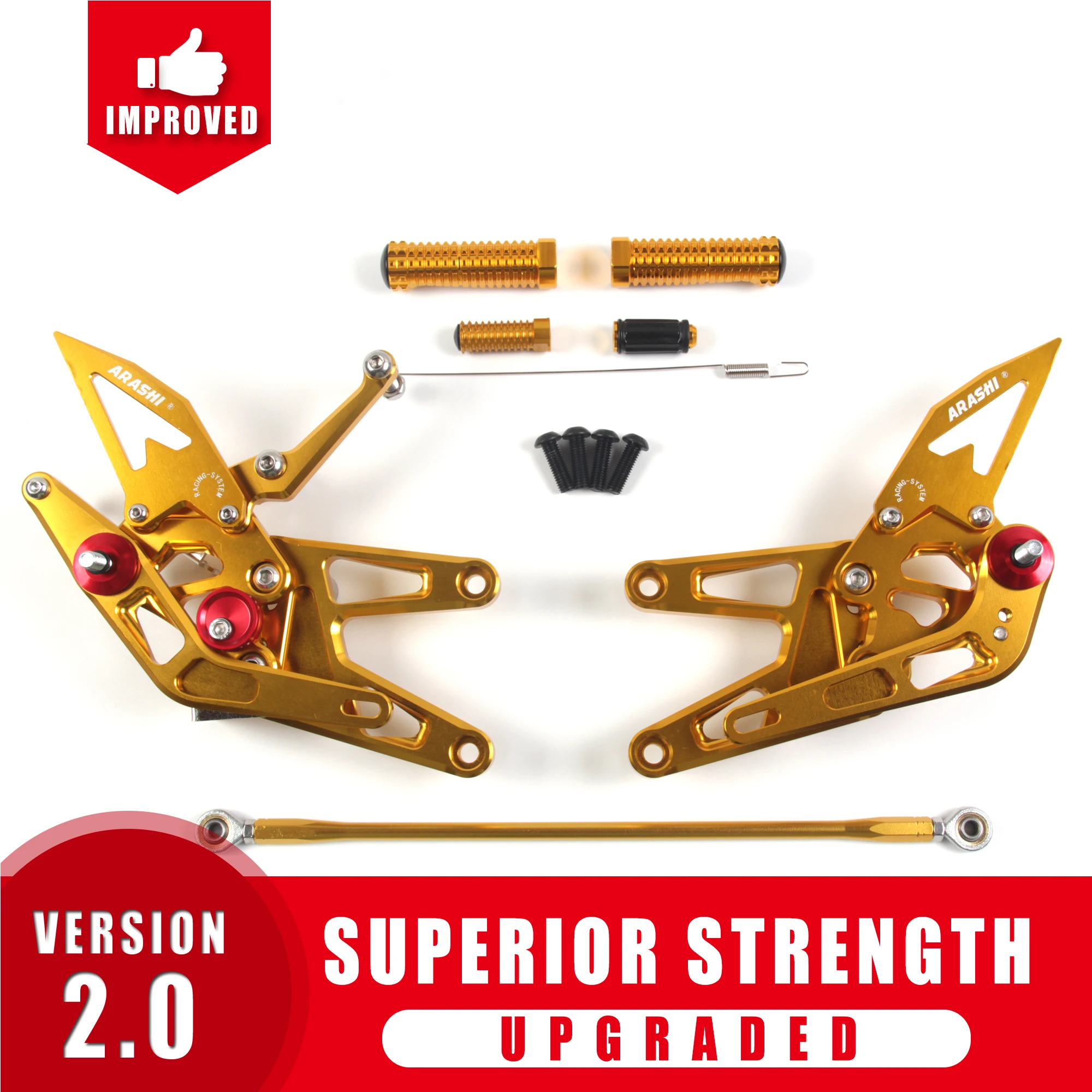 Yashi YZF-R6 регулируемая подставка для ног с ЧПУ YAMAHA YZF R6 2003 2004 2005 подножки задние