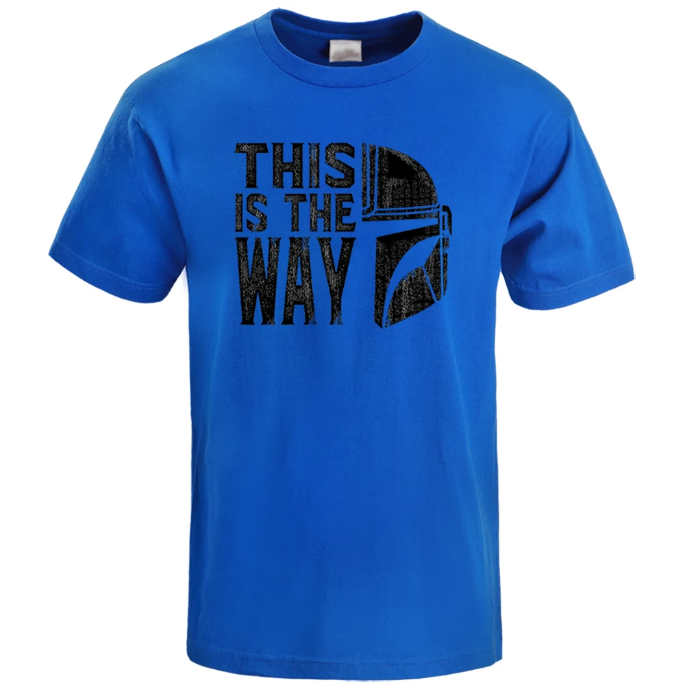 Мужская футболка с короткими рукавами мандалорианская из 100% хлопка для