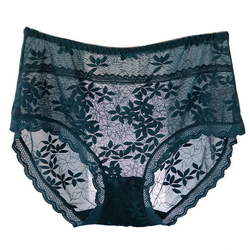 

Размера плюс женские трусы с высокой талией, сексуальные кружевные трусики из чистого хлопка с вырезами на вес 100 кг, нижнее белье, трусики к...