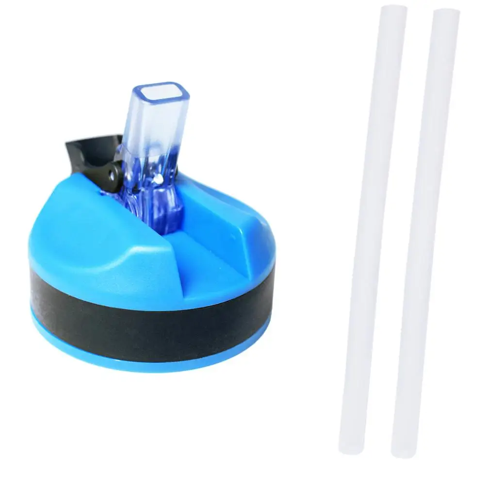 Blue Lid Quifit бутылка крышка с соломинкой Для 43 унций 64 унций 73 унций 128 унций галлон бутылка для воды оригинальная пластиковая чашка герметичная Пылезащитная крышка - Цвет: Blue Lid