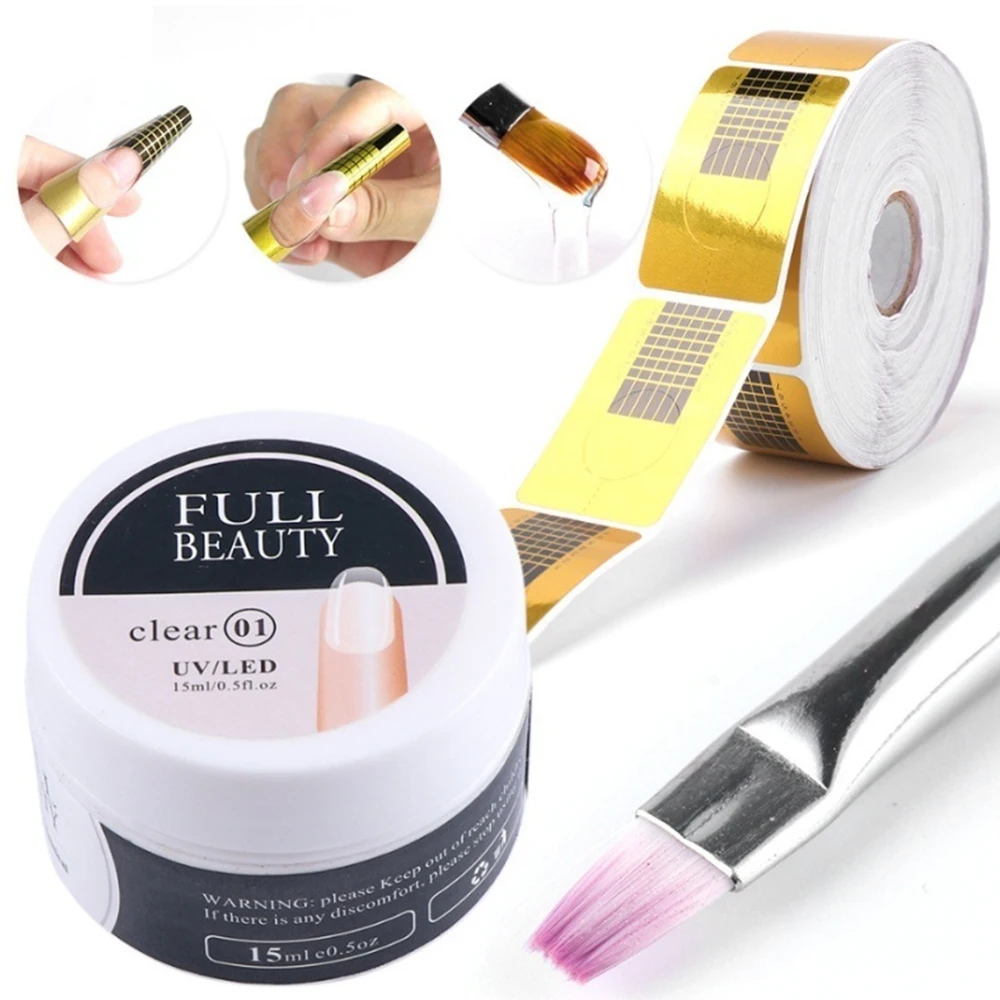 

New Nail Art Extension Clear Gel Soaking UV Generator Acrylic White Clear Gel For Nail Art Extension Home Nail Shop Nail Tools