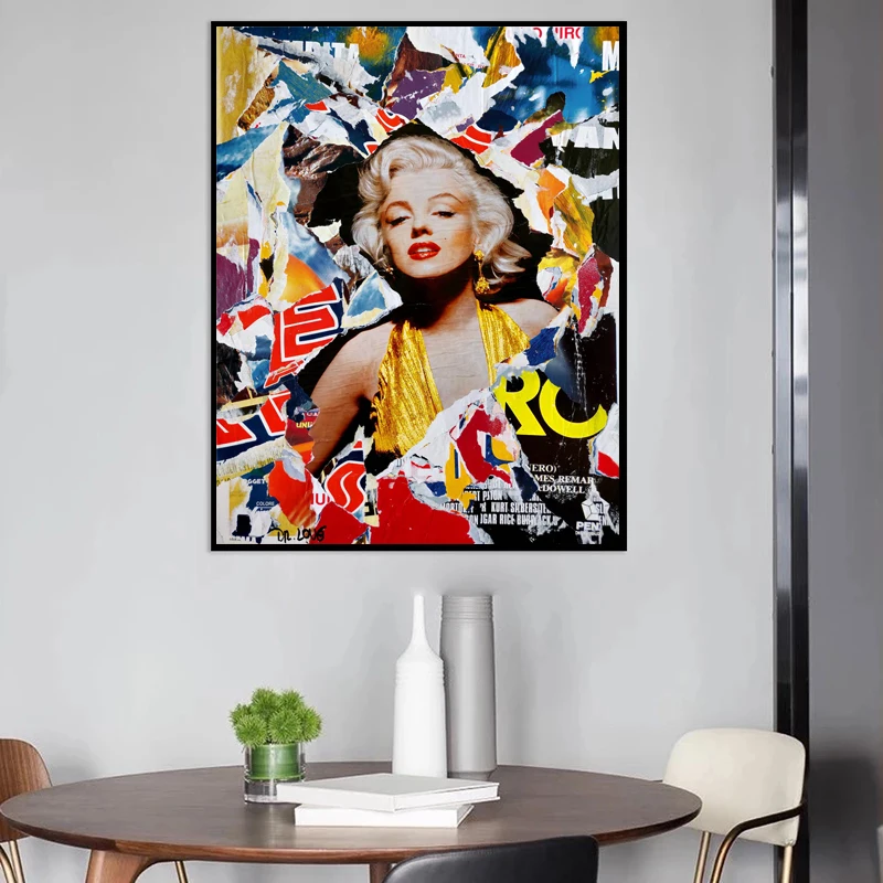 

Graffiti Art Audrey Hepburn Portrait Poster Prints Street Art Celebrity Canvas Painting Wall Pictures Living Room Decor Cuadro