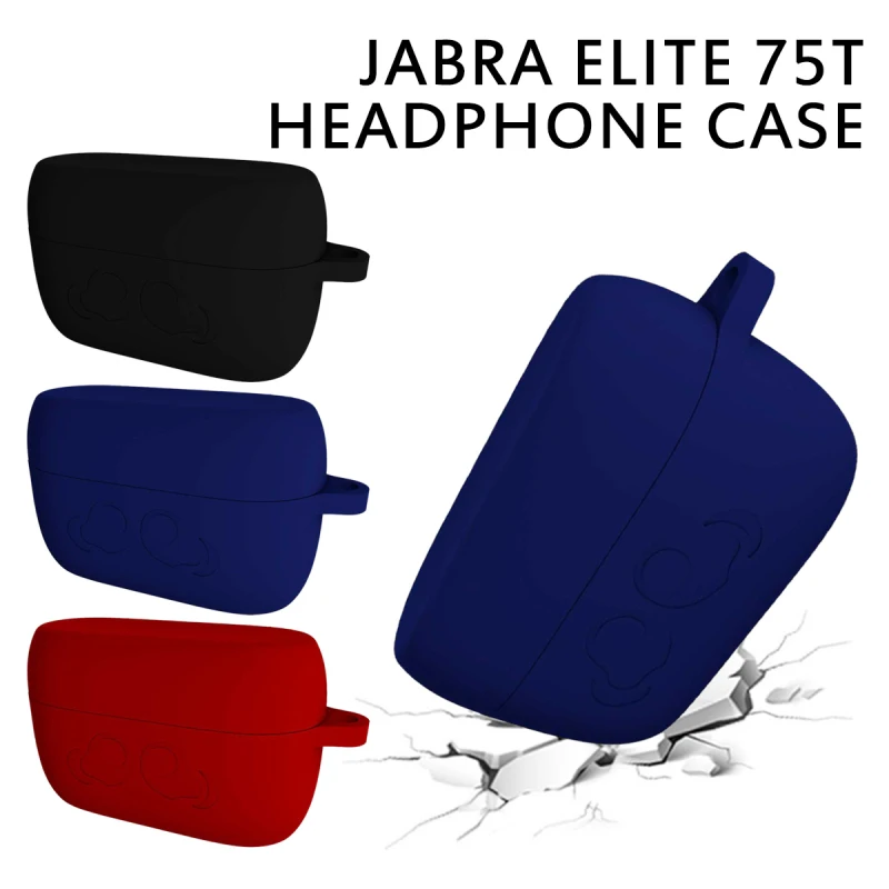 Мягкий силиконовый Новый Улучшенный чехол для наушников Jabra Elite Active 75t защитный