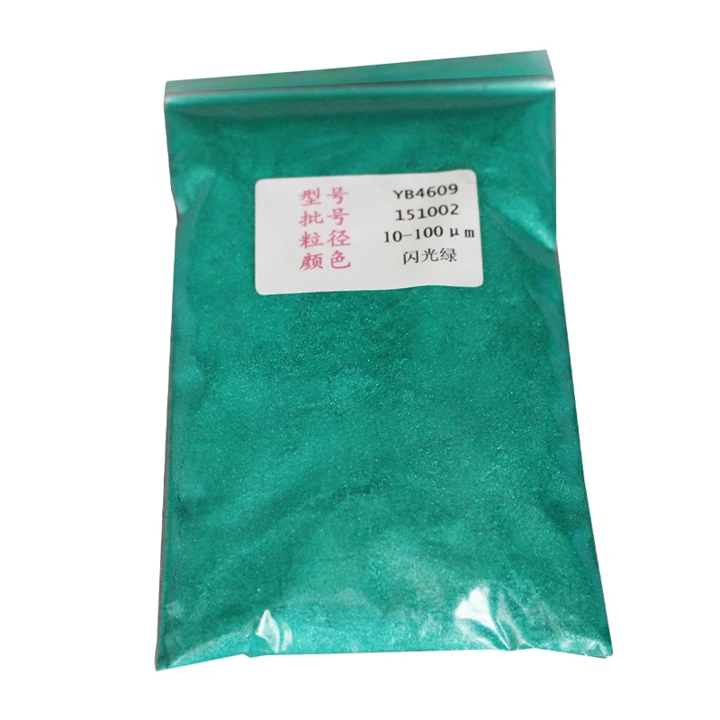 Сверкающие зеленый жемчужная пудра пигмент минеральная Mica порошок DIY краситель в