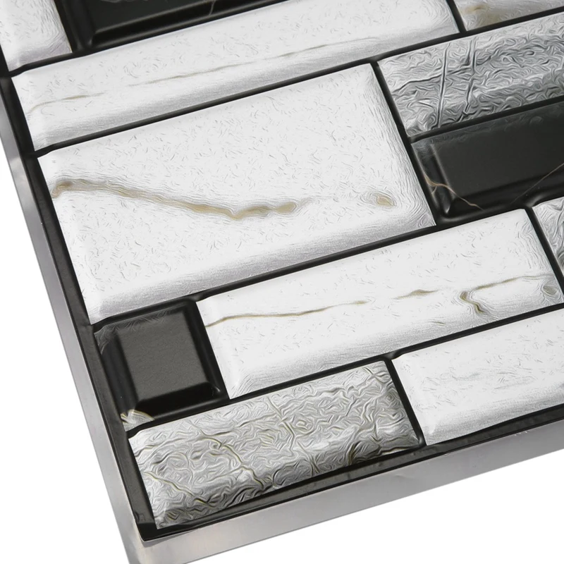 2 шт 3D настенная наклейка плитка кирпич самоклеющийся кухонный Настенный декор