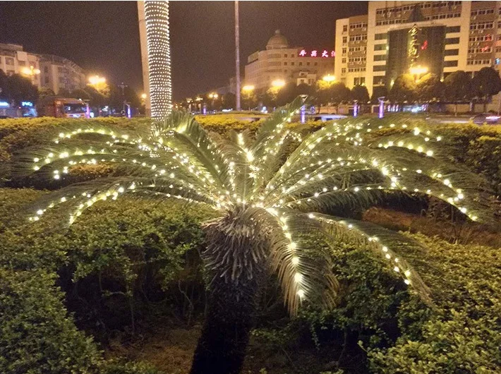 2M 10 Branches 200 LEDs String Fairy Lights christmas Decorations For Home Outdoor LED Light Decoration With DC Adapter Holiday | Лампы и