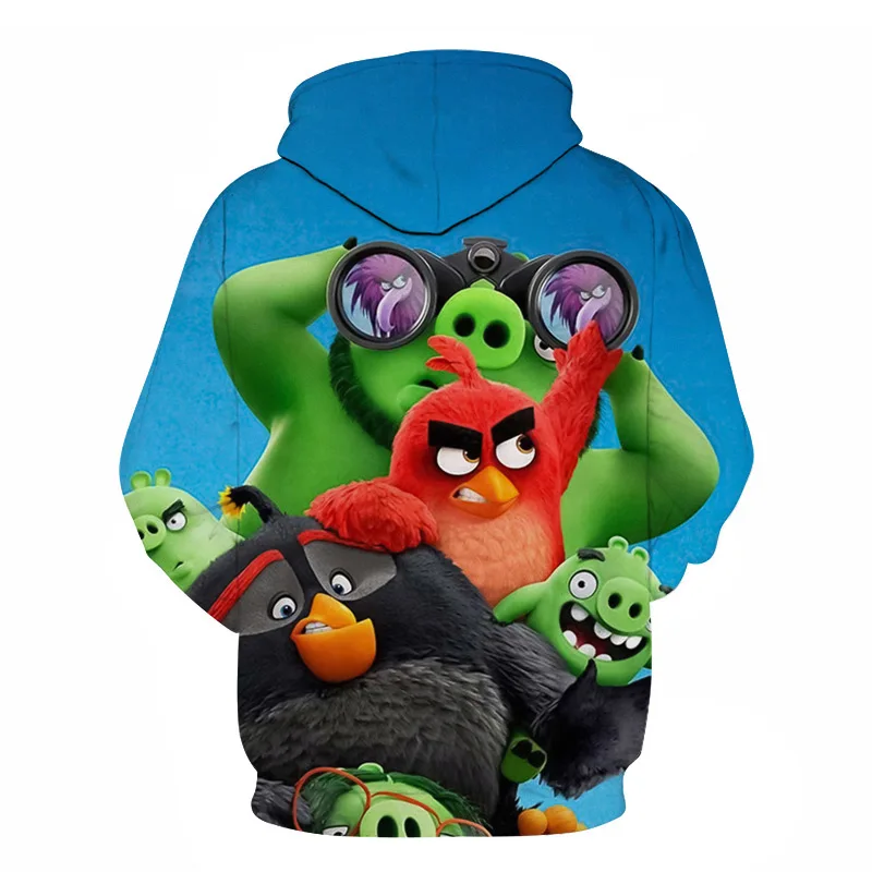Стиль 3D принт Angry Birds Movie 2 толстовки с капюшоном горячая распродажа мужская и женская уличная одежда Angry Birds 2 повседневные толстовки
