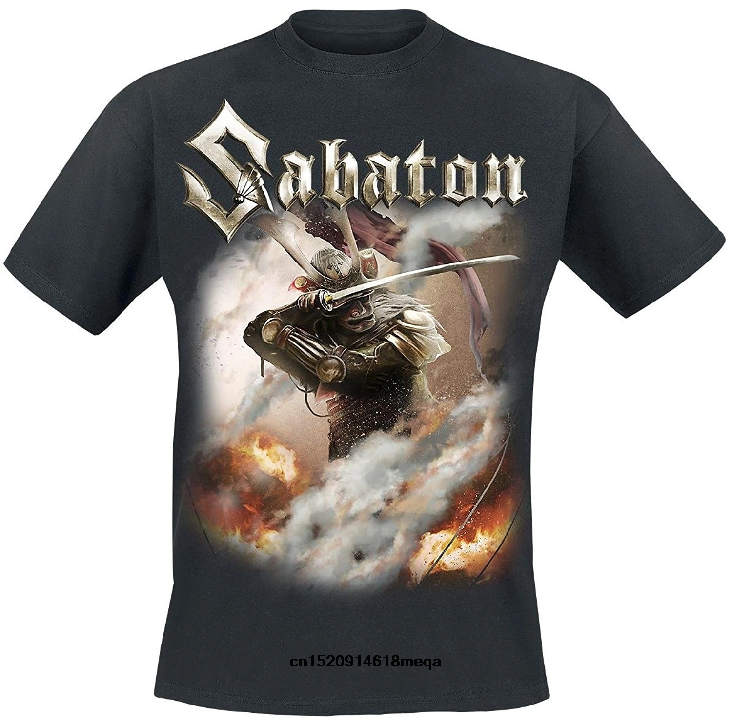 Забавные футболки Sabaton Shiroyama черные повседневные мужские с круглым вырезом новые