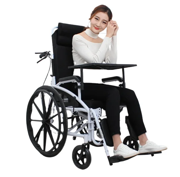 

SLY-119 Wholesale Lightweight Adjustable Wheel Chair High Back Foldable Manual Toilet Wheelchair