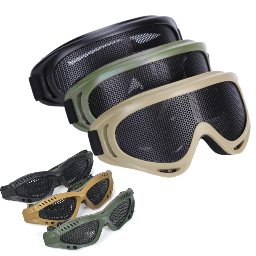 

X400 Outdoor Tactical Mesh Goggles Paintball Gel Water Ball CS Go Pistol Toys Guns Blaster Shooting Games Glasses For Adult Kids