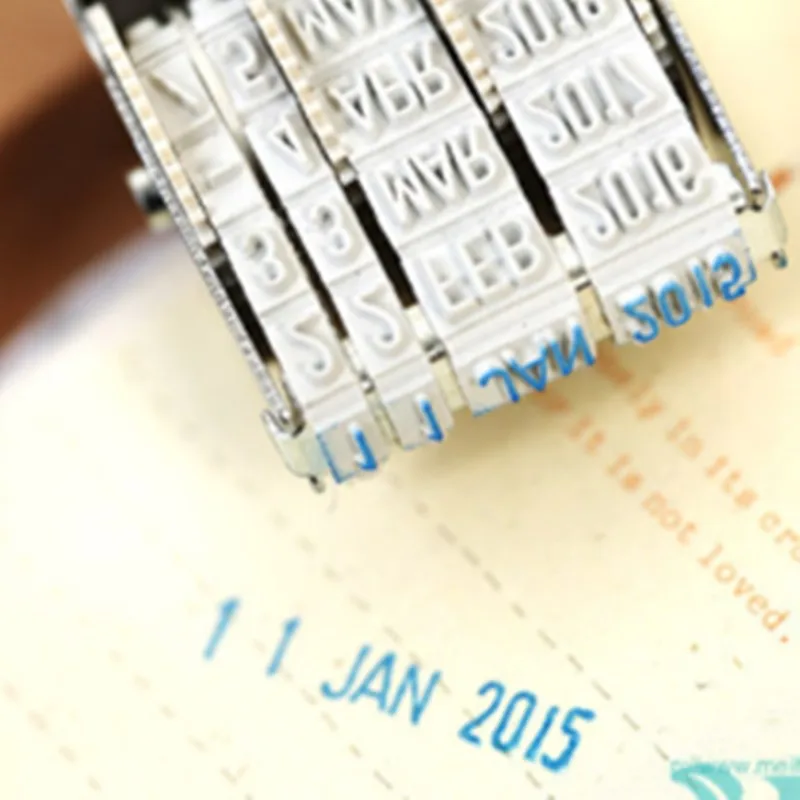 1 шт. Винтаж Пластик Rolling печать месяц дата DIY колеса марки дневник альбом