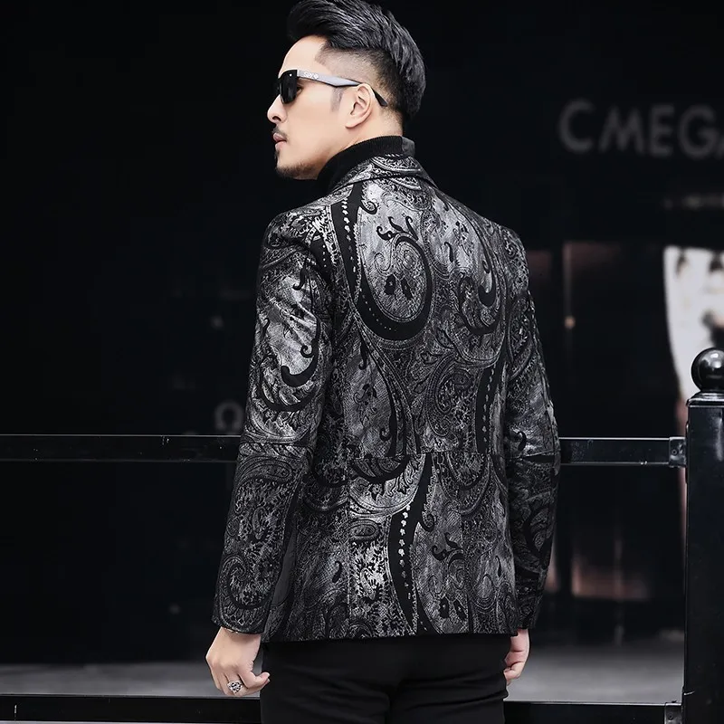 Мужской блейзер из натуральной овечьей кожи с длинным рукавом|Пиджаки| |