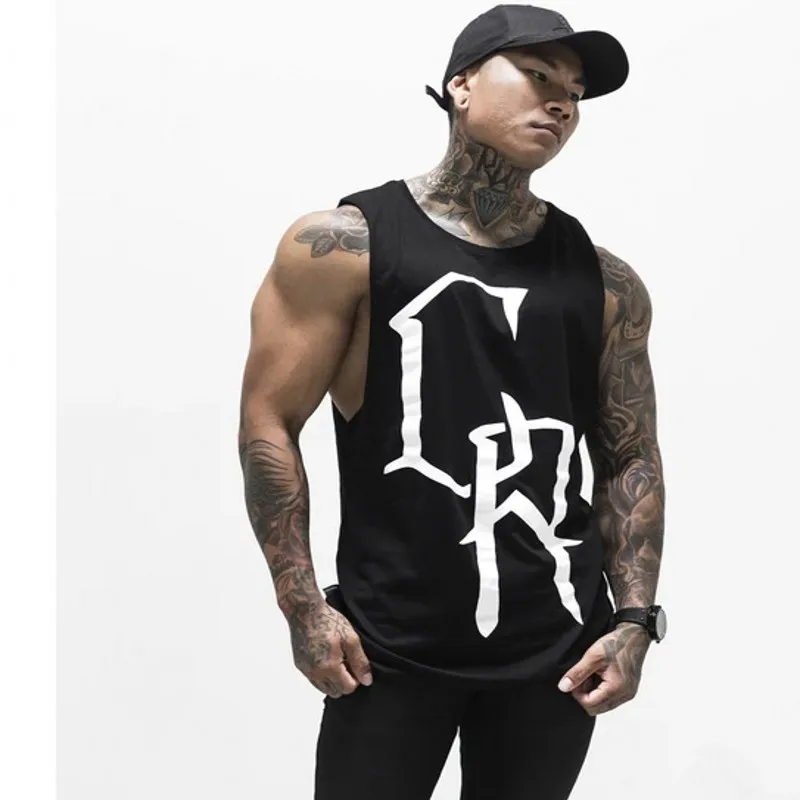 

2020 New Bodybuilding Tank top Gyms Fitness Sleeveless Shirt Sweat-absorbing and breathable vest Male Summer Singlet Undershirt