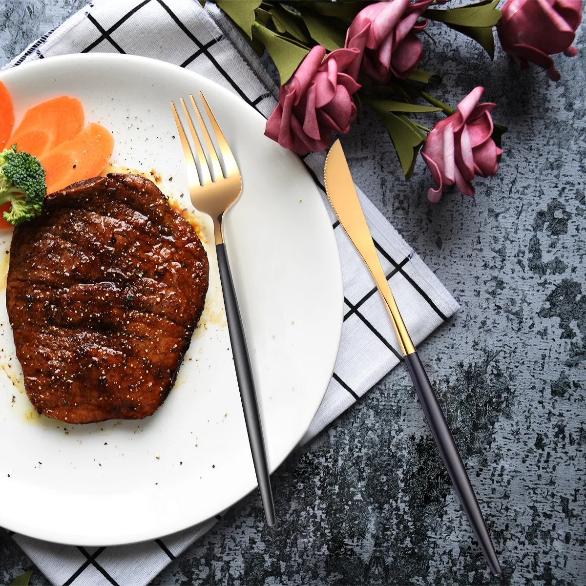 Набор столовых приборов из нержавеющей стали 18/10 4 шт.|Столовые сервизы| |