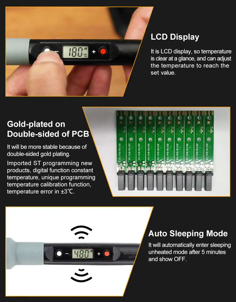 MUSTOOL MT883 80 Вт электрическая железная паяльная станция с регулируемой температурой 180-480/392-896 Автоматический Режим сна 110 В/220 В вилка стандарта ЕС/США/Великобритании