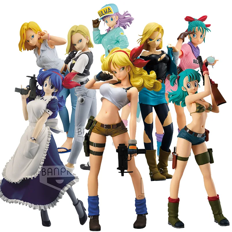 Bandai Dragon Ball Bulma обед Android 18 плавательная одежда экшн фигурка модели игрушки|Игровые