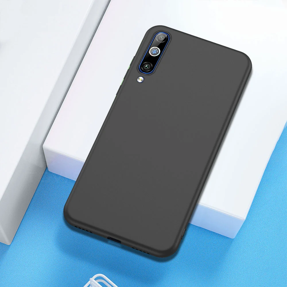 Для samsung A50 чехол из жидкого силикона для Galaxy A50 A70 A7 A9 A6 A8 плюс чехол A3 A5 A7 S8 S9 S10 5 г Примечание 10 плюс 9 8 - Цвет: Черный