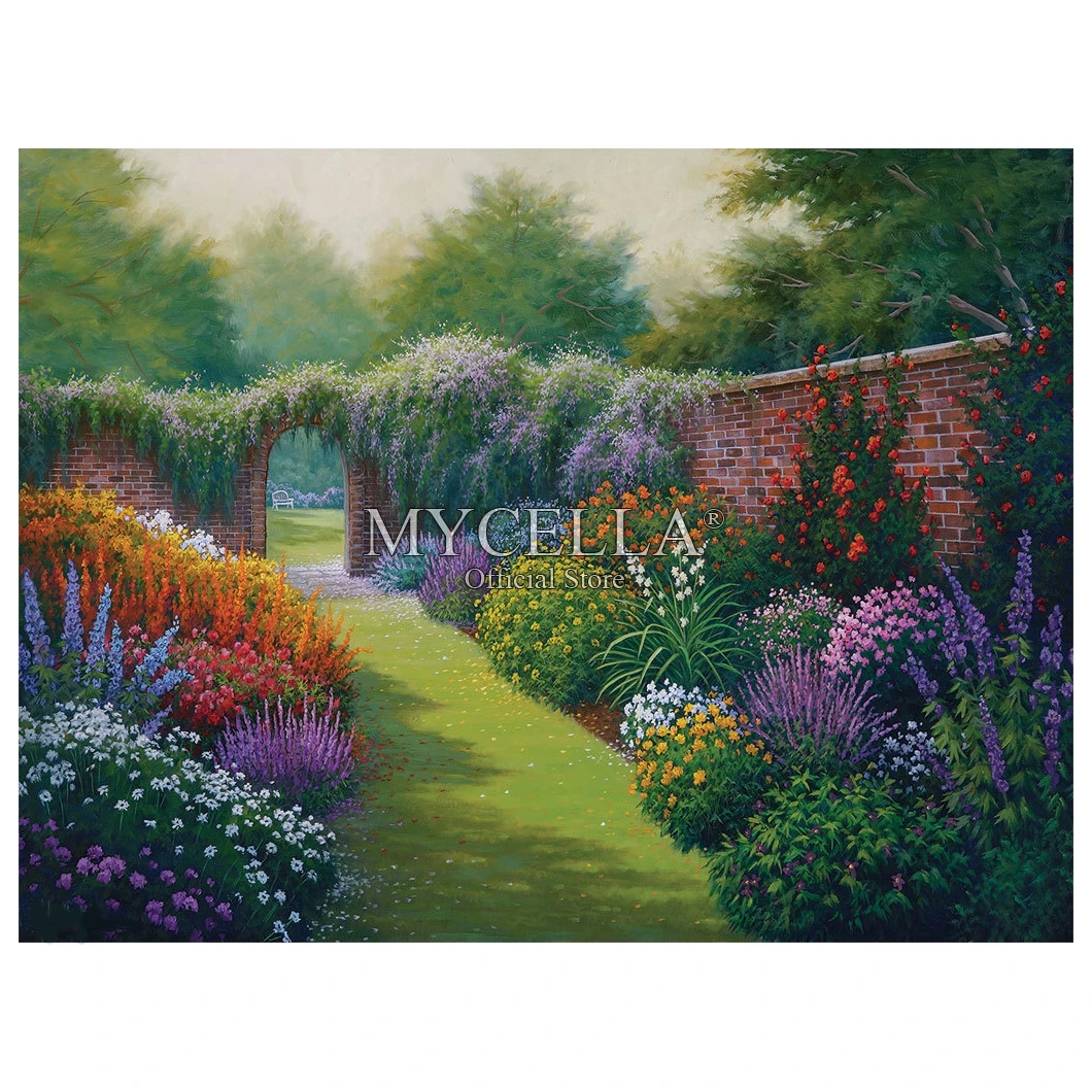 Пейзаж 5d сделай сам алмазная живопись секретный сад вышивка цветы летняя полная