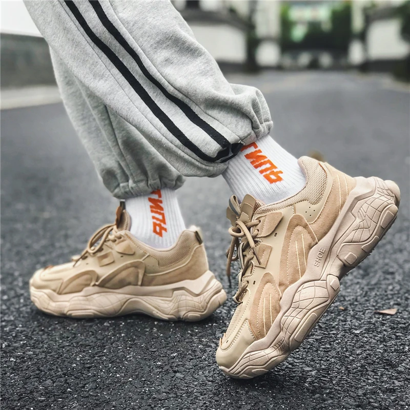 

Autumn new Men's Casual Shoes Fashion Thick Bottom Man Fashion Sneakers 2021 Korean Version Men Sneakers