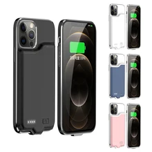 i12 Silm Silicone shockproof Battery Charger Case For iPhone 12 Pro Max Power Bank Cases For iPhone 12 Mini Charging Cover Capa