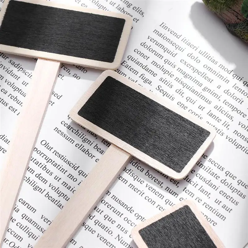 20pcs мини деревянная доска креативные декоративные садовые цветы и растения