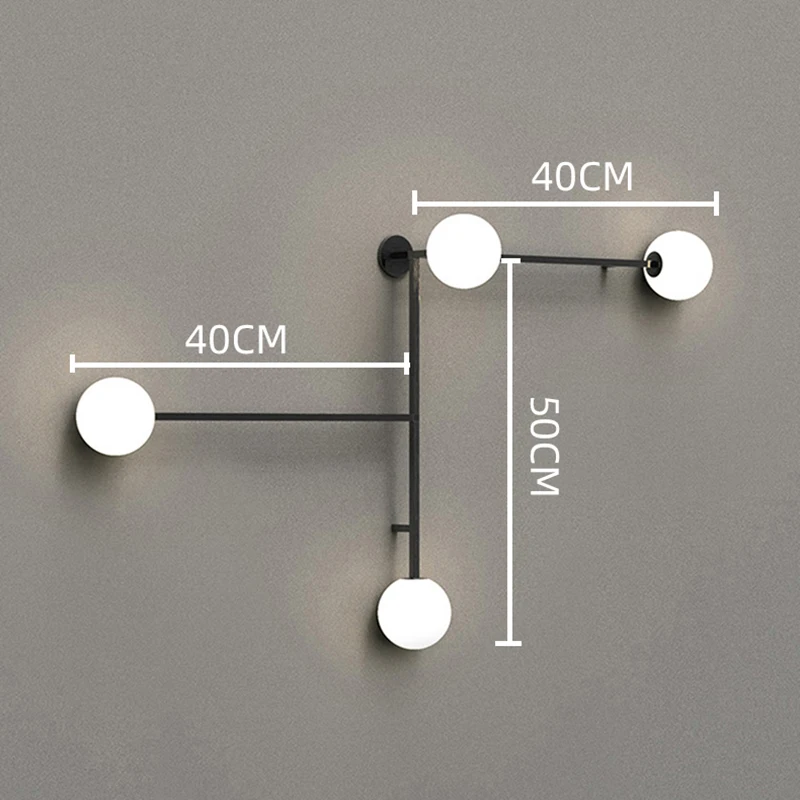 

Nordic minimalist wall lamp, simple bedside wall lamp, LED bedroom creative lamp, wall lamp, warm aisle wall lamp