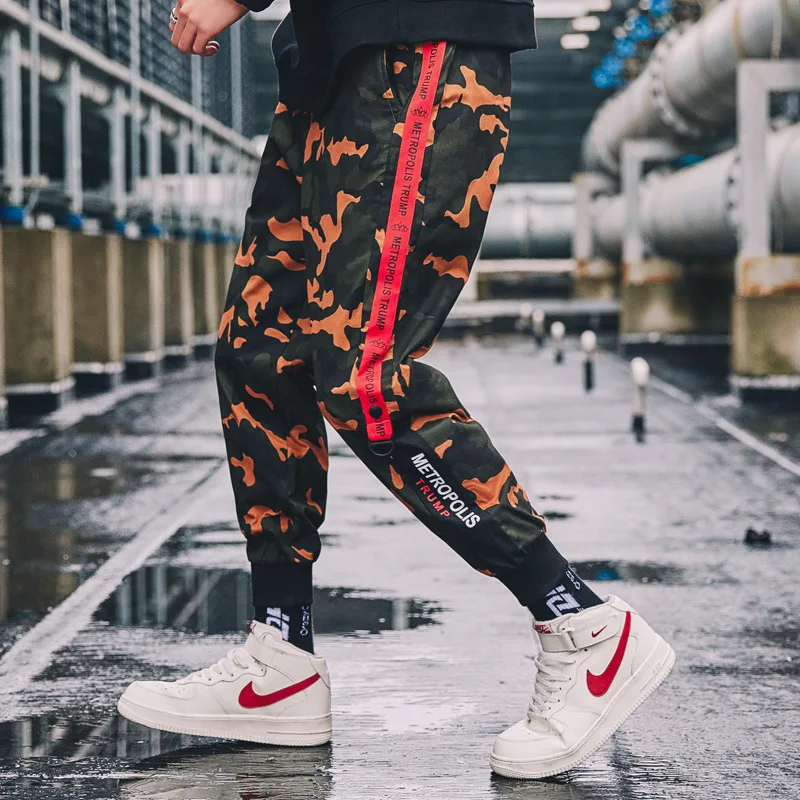 Мужские осенние камуфляжные брюки карго с несколькими карманами мужские