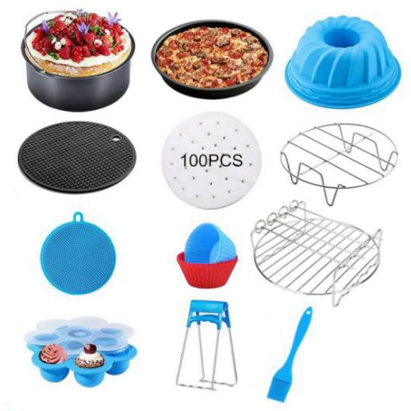 

8 Inch Air Fryer Accessories For Gowise Phillips Cozyna And Secura Fit All Airfryer 3.5QT To 5.8QT