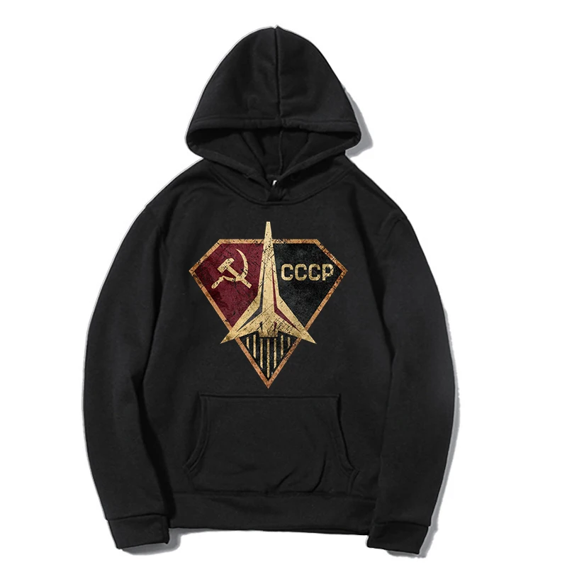 

CCCP Russian Hoodies New Fashion Hoody Hip Hop Fleece Sweatshirts Crewneck Pullovers Cute Clothing