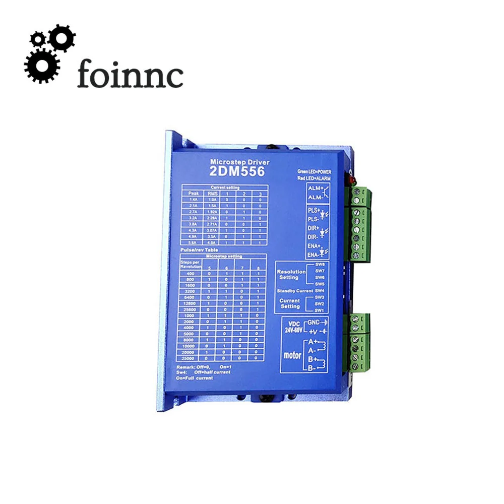 2-фазный 2DM556 1.4A-5.6A 24-60V AC & DC Универсальный драйвер 2DM860H цифровой раздвижной