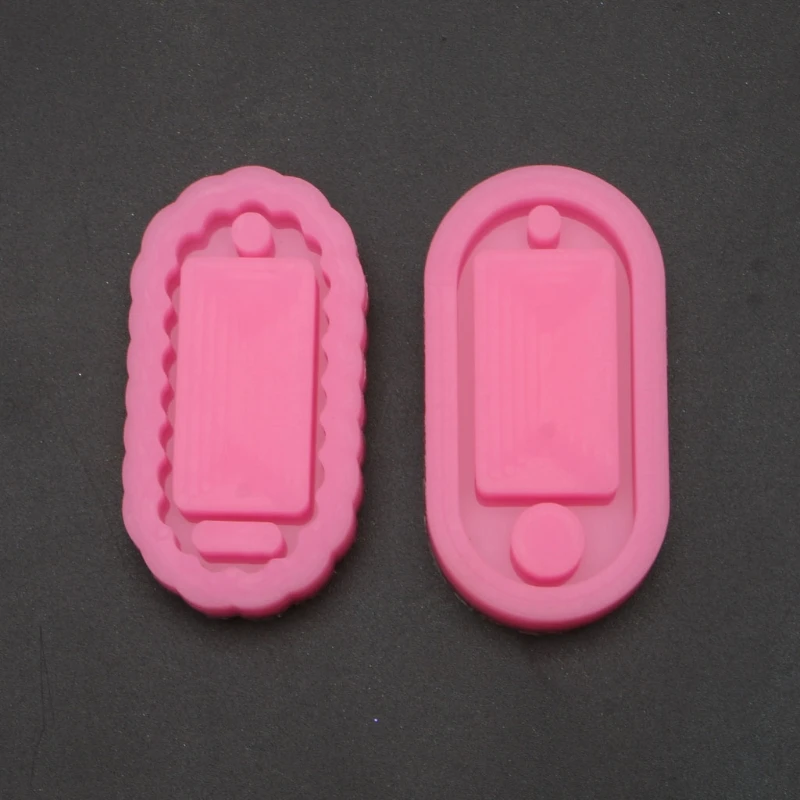 

2021 New DIY Key Tags Silicone Mold Labels ID Key Identifier Keychain Resin Casting Mold