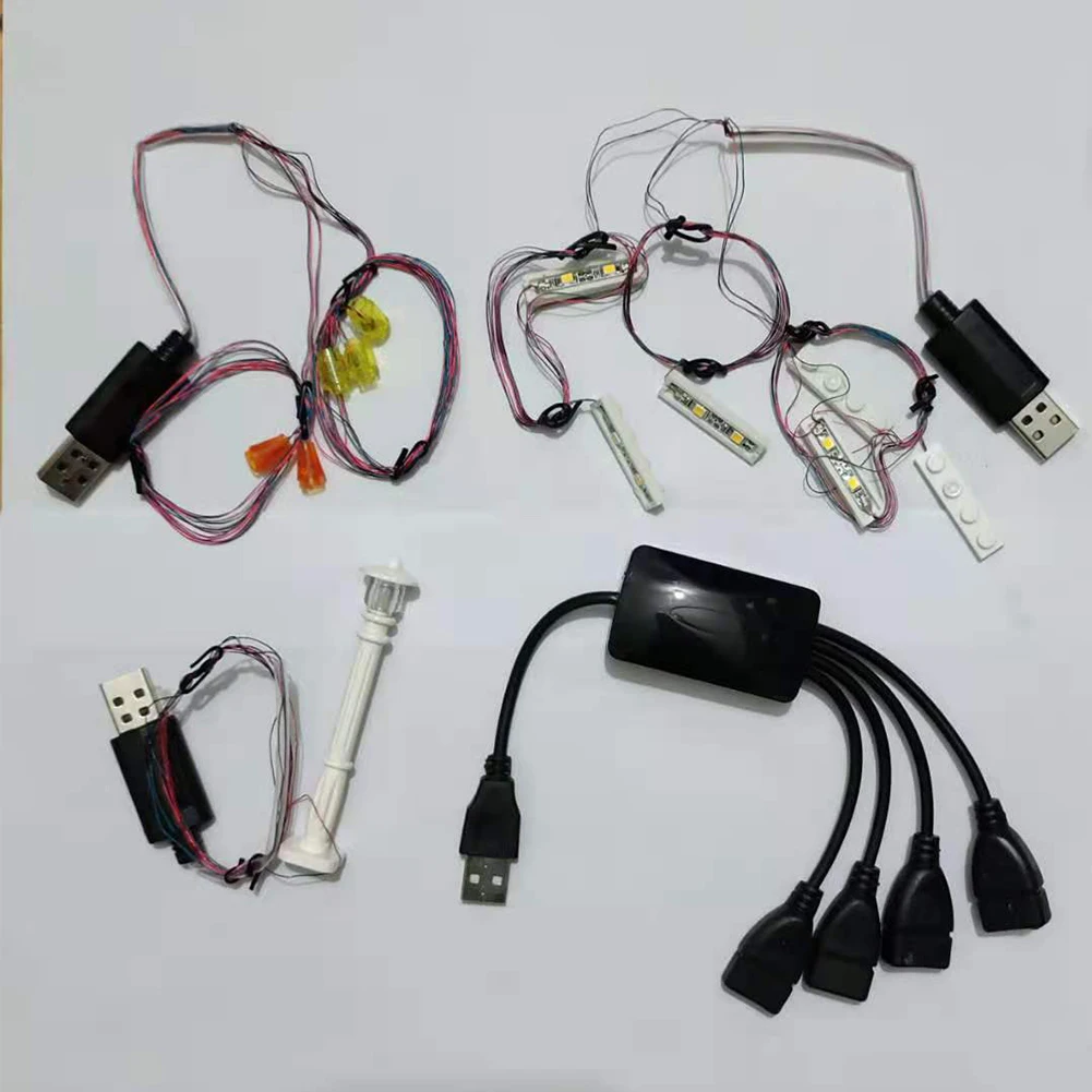 Светодиодный светильник в комплект для 10243 Париж Ресторан Дом строительные блоки