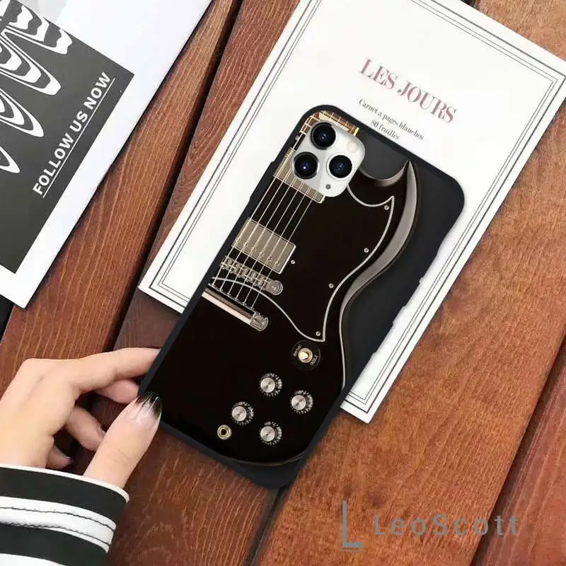 

Eddie Van Halen Graphic Guitar Phone Case for iPhone 11 12 pro XS MAX 8 7 6 6S Plus X 5S SE 2020 XR Soft silicone