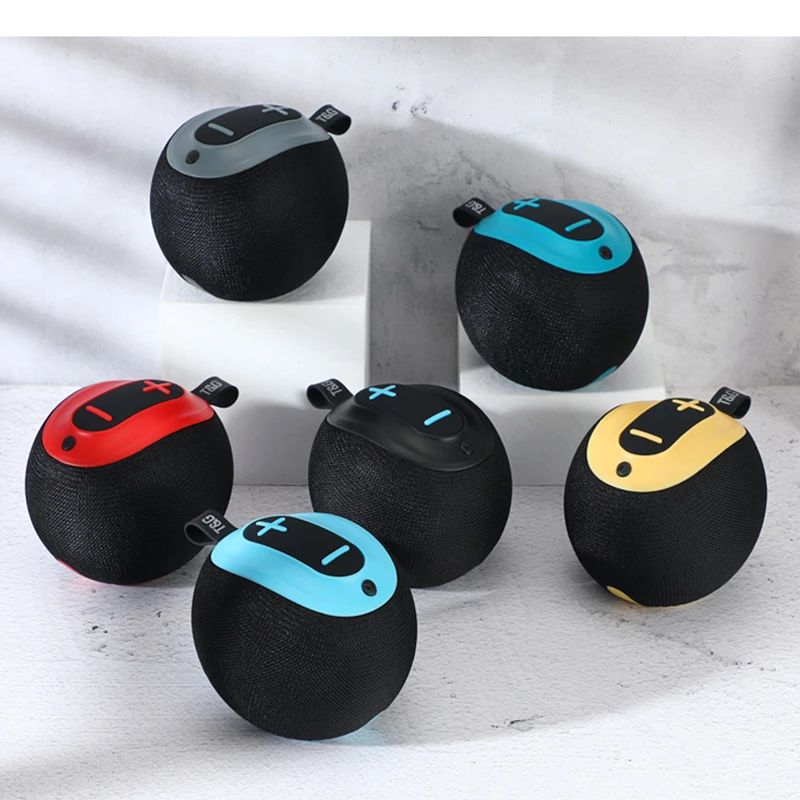 Portable Speakers Wireless Round Bass Subwoofer Waterproof Outdoor Boombox Stereo Loudspeaker Music Box For Bluetooth FM Radio |