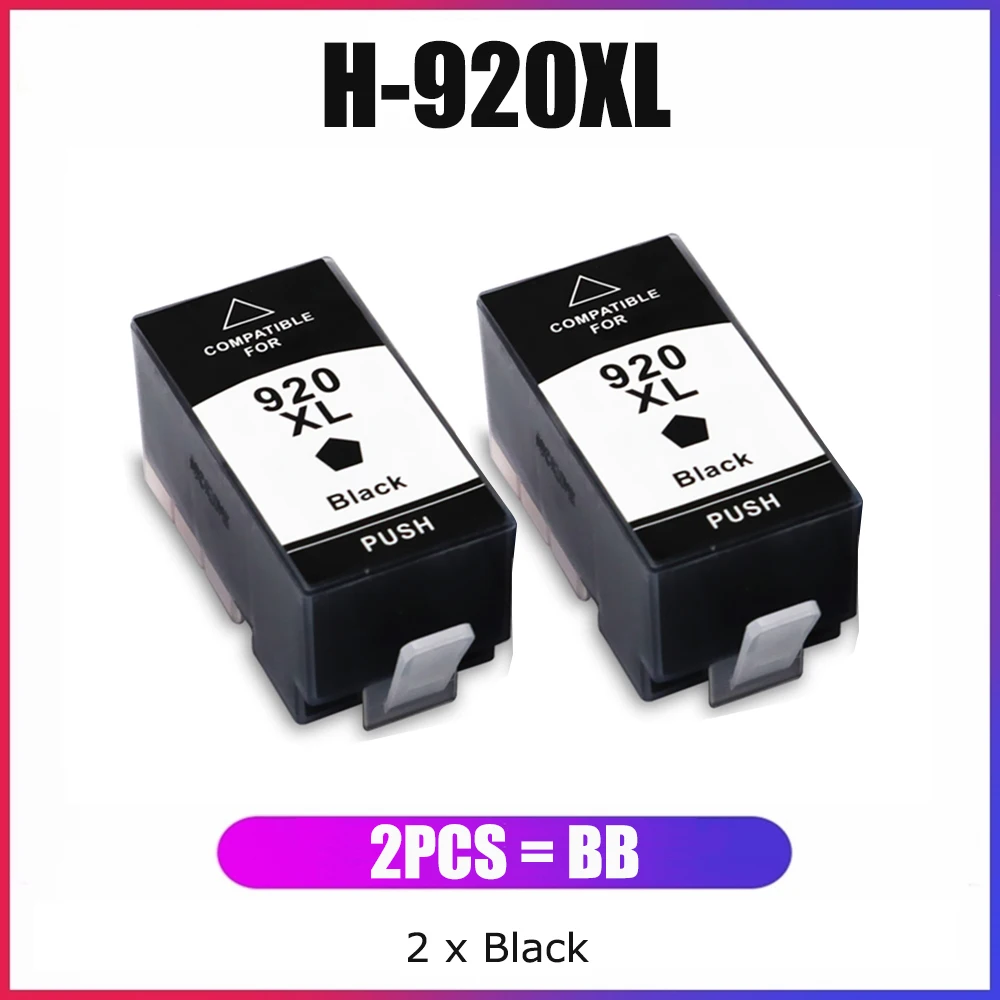 YC Compatible For HP 920 XL / CD975A Black Ink Cartridge Work In OfficeJet 6000 6500 6500-A 6500-A Plus 7000 7500-A Printers