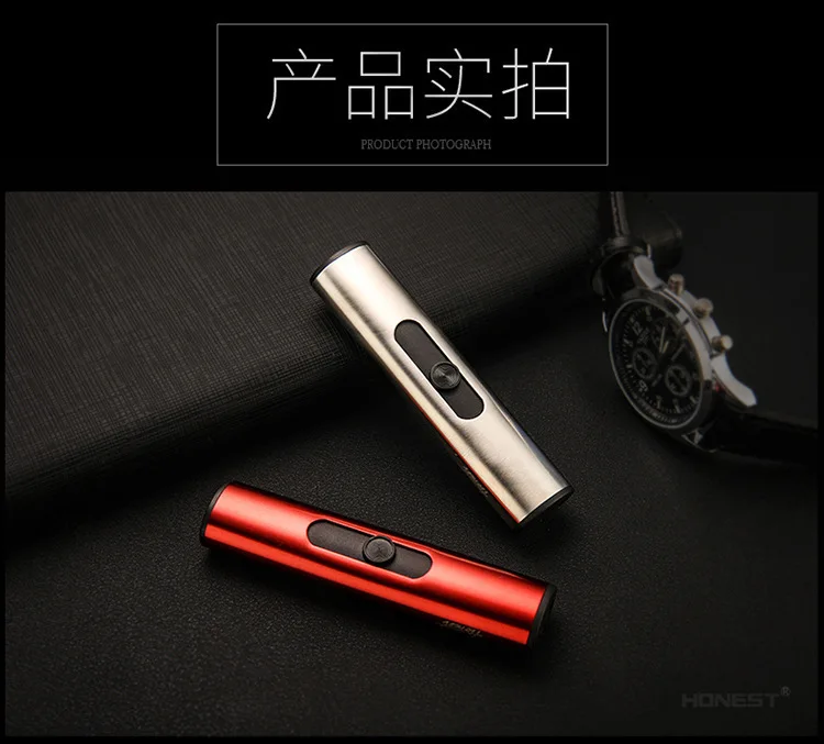 Usb зарядка ветрозащитная Зажигалка Электроника точечный детектор дыма