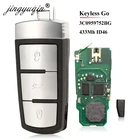 Jingyuqin 3C0959752BG BA Smart Keyless go дистанционный ключ-брелок от машины 3 кнопки 434 МГц PCF7936 ID46 для VW Passat CC Passat Magotan