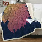 Постельные принадлежности на выходе льва шерпа одеяло животное постельные принадлежности 3D печать текстура кровать одеяло Цветочный бросок одеяло удобное Koce 150 см x 200 см