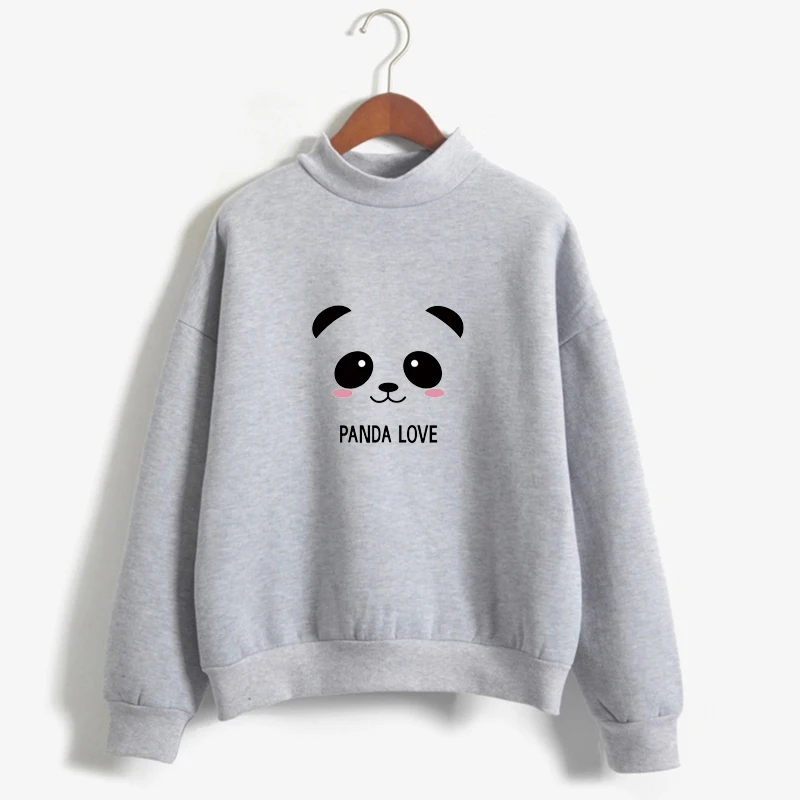 

Sudaderas Mujer Kpop Cute Hoodies Women Kawaii Harajuku Shy Panda Letters Printed Sweatshirt Moletom Feminino Pullover