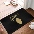 Коврик с логотипом Gibson, коврик, ковер, полиэстер, ПВХ, противоскользящий напольный декор для ванной, кухни, спальни, 40x60
