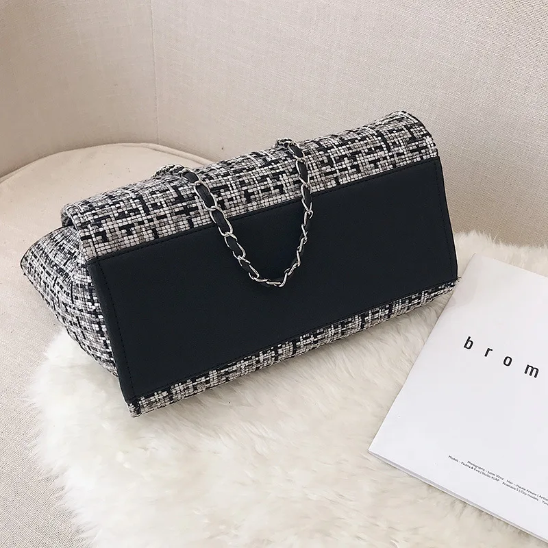 Youda оригинальный дизайн большой емкости полосатый холст материал дамская