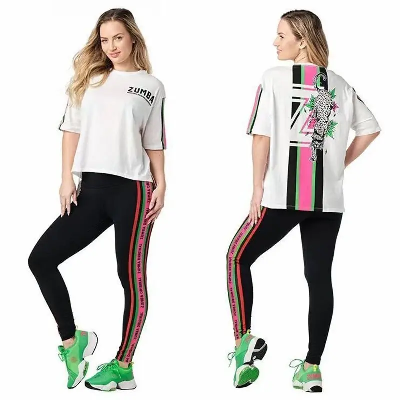 Одежда Zumba новинка дешевая Женская одежда для йоги аэробики и бега фитнеса zumba с