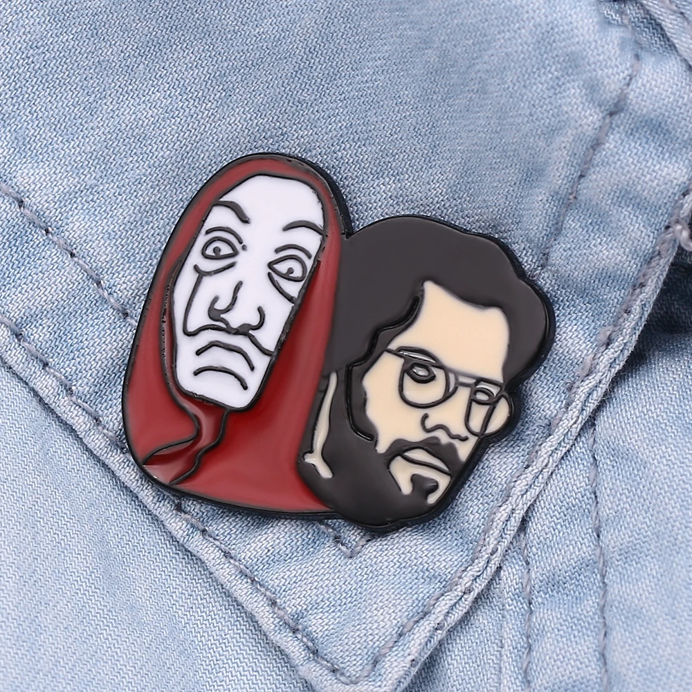 Бумажный дом бумажный Сальвадор Дали Классические значки эмалированная булавка